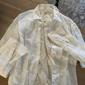 Faherty White Casual Button Down Shirt